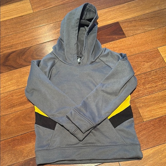 Body Glove Gray and Yellow Color-Blocked Hoodie - Picture 1 of 10
